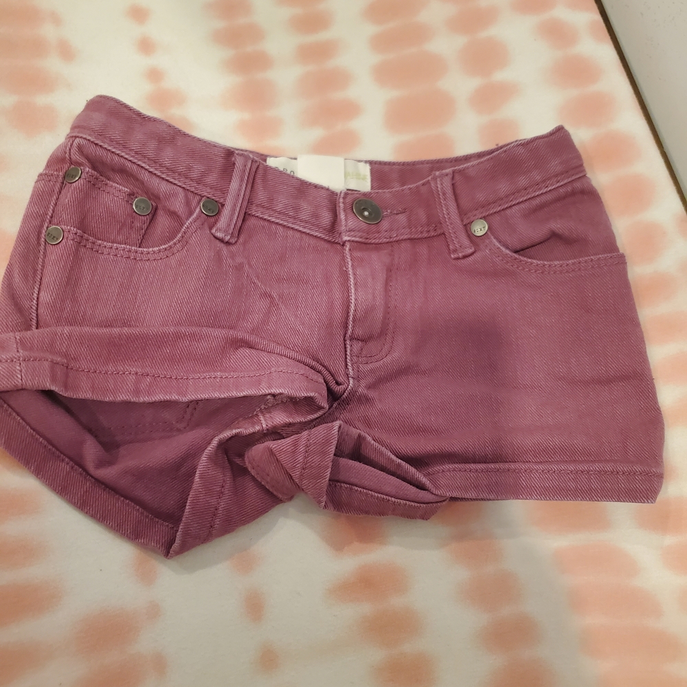 Roxy 5 Years Girls Purple Denim Shorts